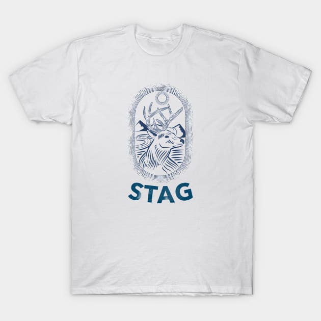 Stag, Winter Sports, Wildlife T-shirt,  Hunting T-shirt, Stalking T-shirt T-Shirt by Style Conscious